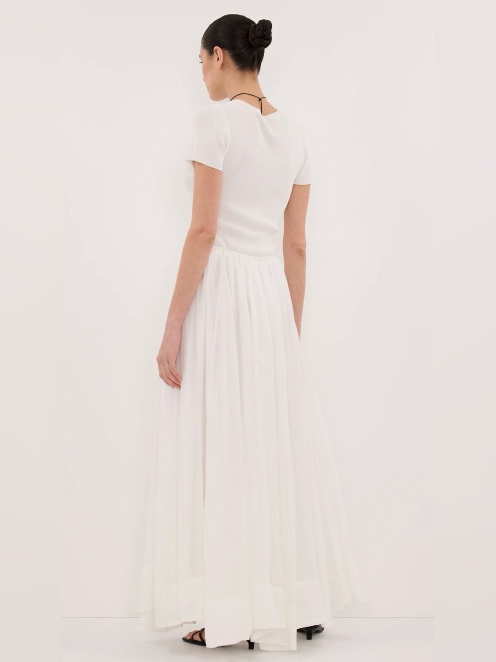 DISSH Layne White Ramie Maxi Skirt - Picture 2 of 15